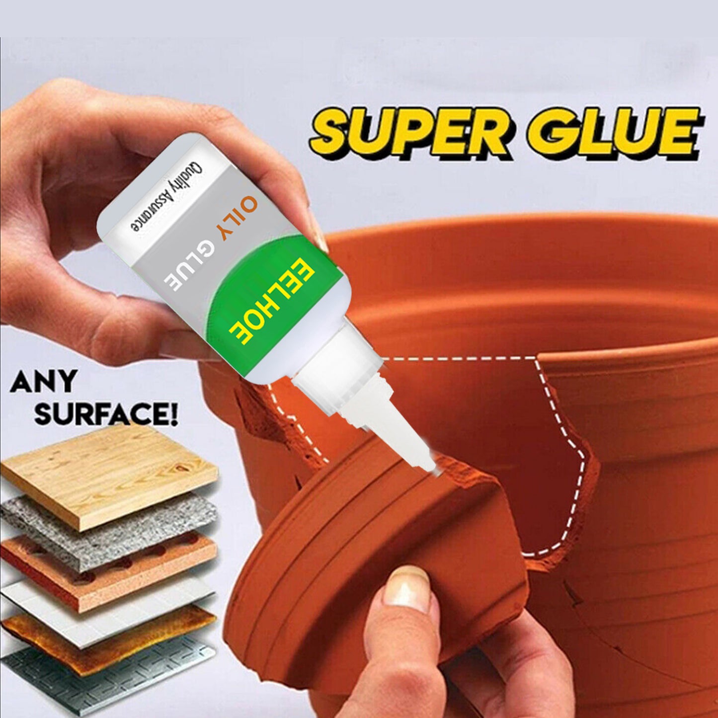 Fifuroes Multifunctional Adhesive, Repair Manual Diy Quick Drying Adhesive Repair Leather Wood Tile