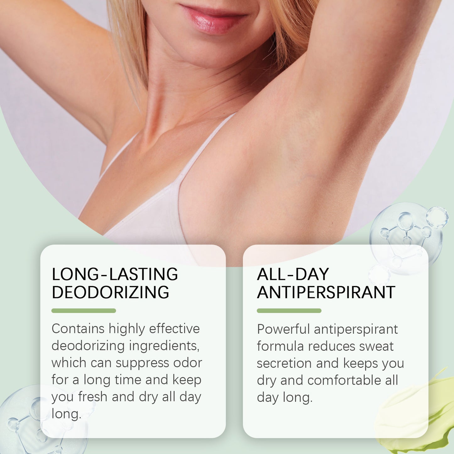 Wiyun Deodorant For Long-Lasting Fragrance Fresh And Gentle Armpit Deodorant Refreshing And Anti-Sweat Armpit Deodorant