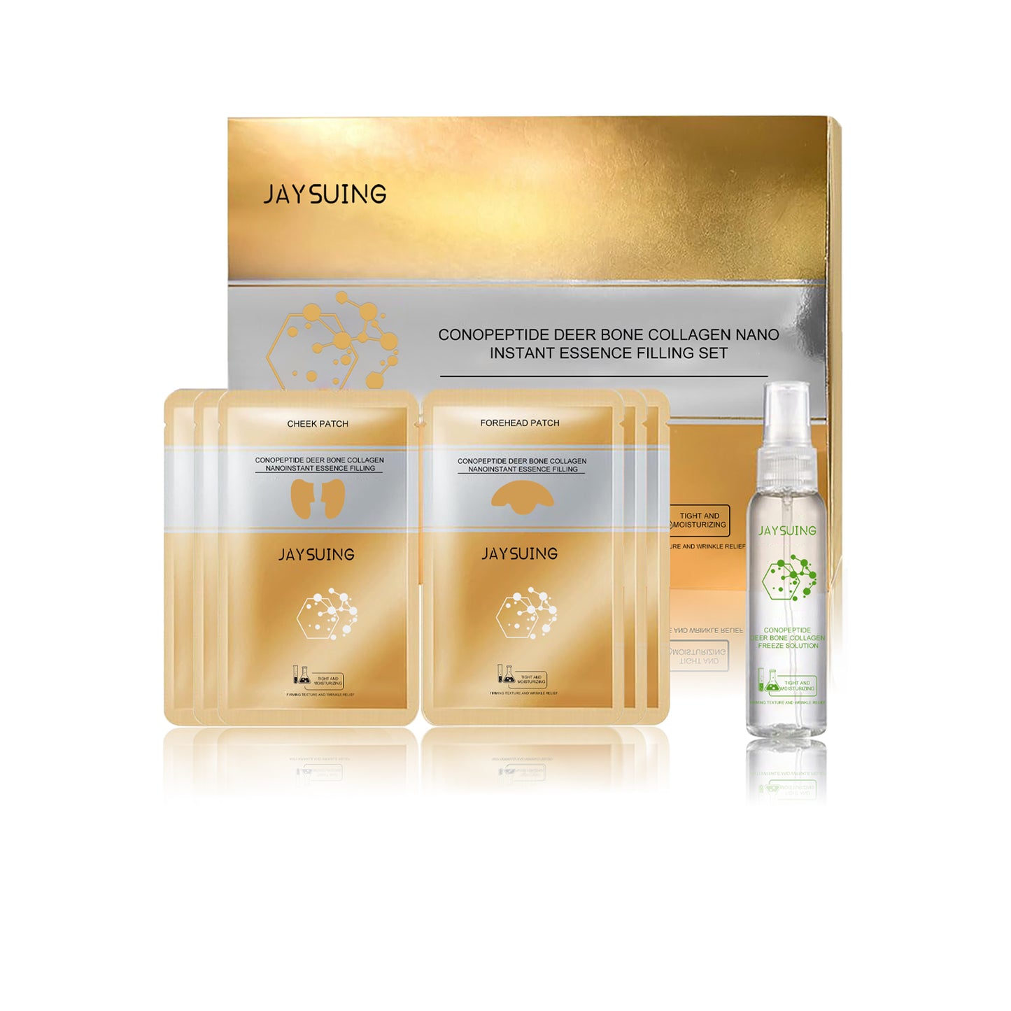 Fifuroes Snail Peptide Deer Bone Collagen Essence Set Lightens Fine Lines, Anti-Aging, Moisturizes And Tightens Facial Skin