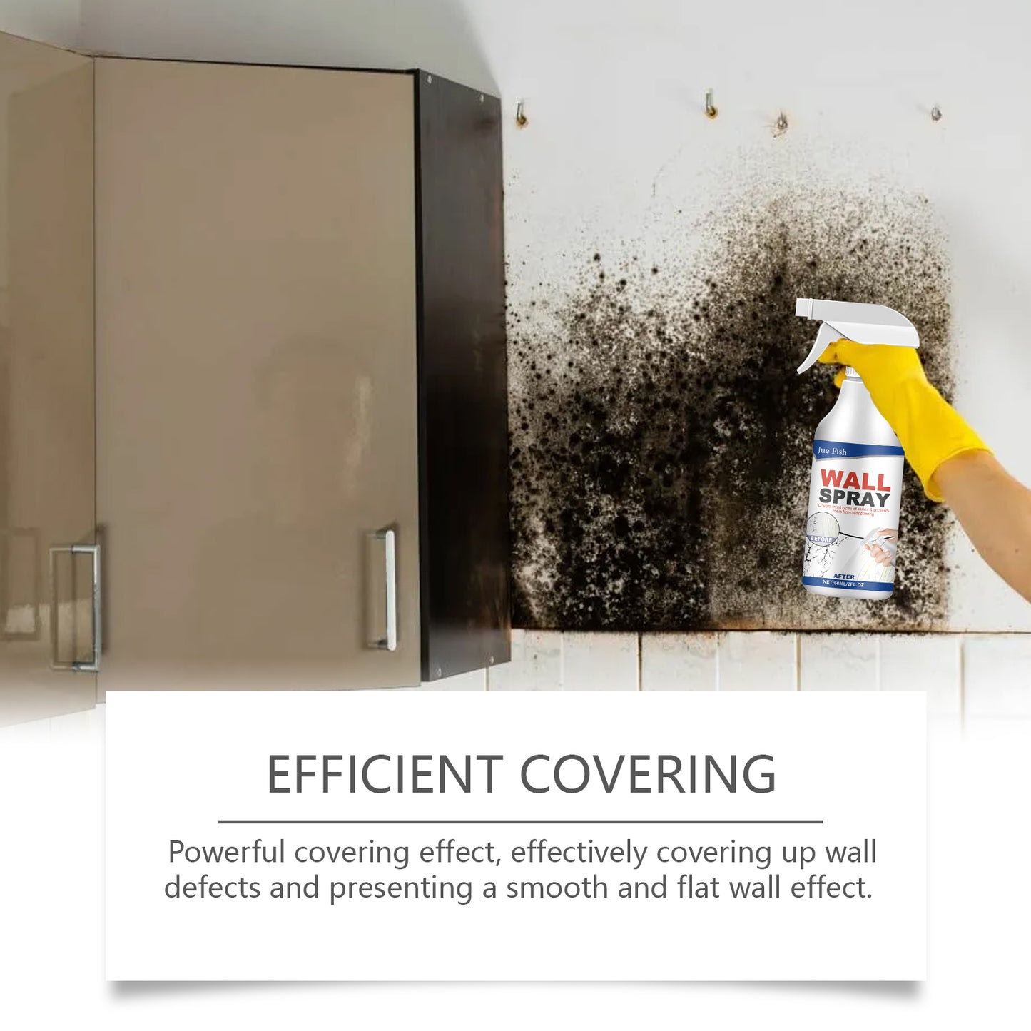 Fifuroes Wall Spray Paint, Repair Household Cover Stains, Wall Fall Off Indoor Renovation Straight Paint
