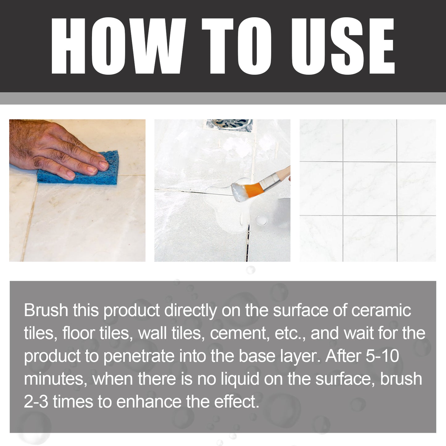 Fifuroes Waterproof Glue, Bathroom Kitchen Plumbing Multi-Functional Repair Leak-Proof Transparent Waterproof Wall Paint