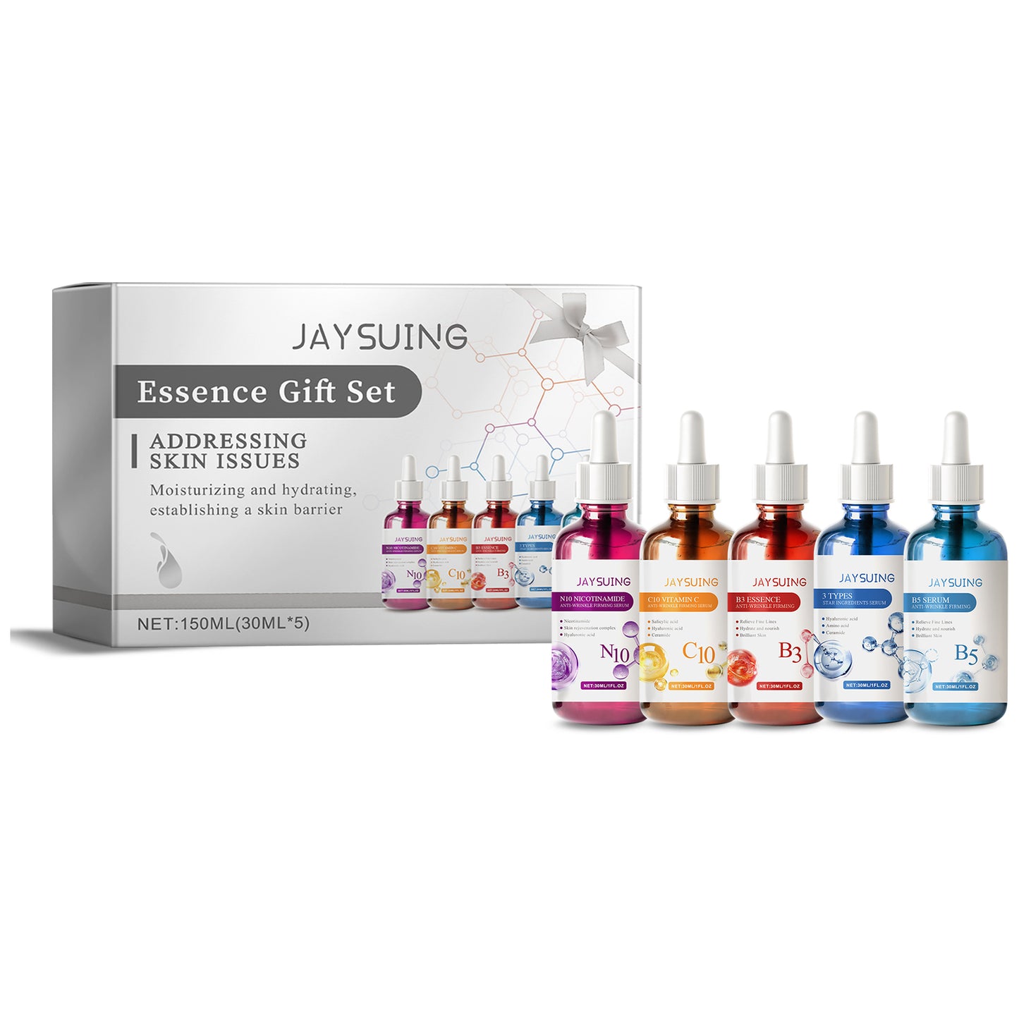 Fifuroes Serum Gift Box 5-Piece Facial Moisturizing And Hydrating Daily Repair Serum Gift Box