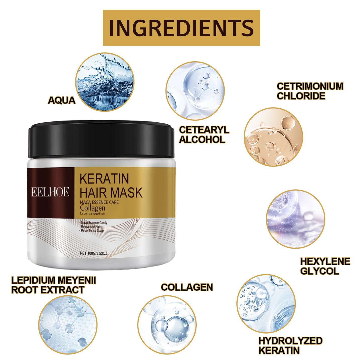 Fifuroes Repair Moisturizing Hair Mask Deep Moisturizing Repair Damaged Hair Dry Split Knot Hair Mask