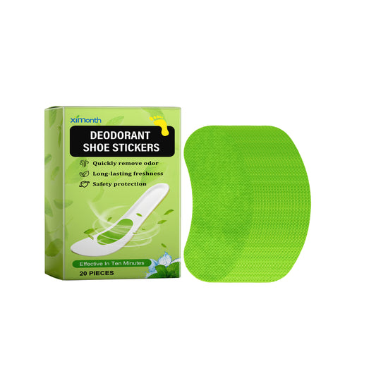 Fifuroes Deodorant Shoe Stickers, Deodorant Sports Breathable Deodorant Absorbent Comfortable Refreshing Invisible Deodorant Insoles