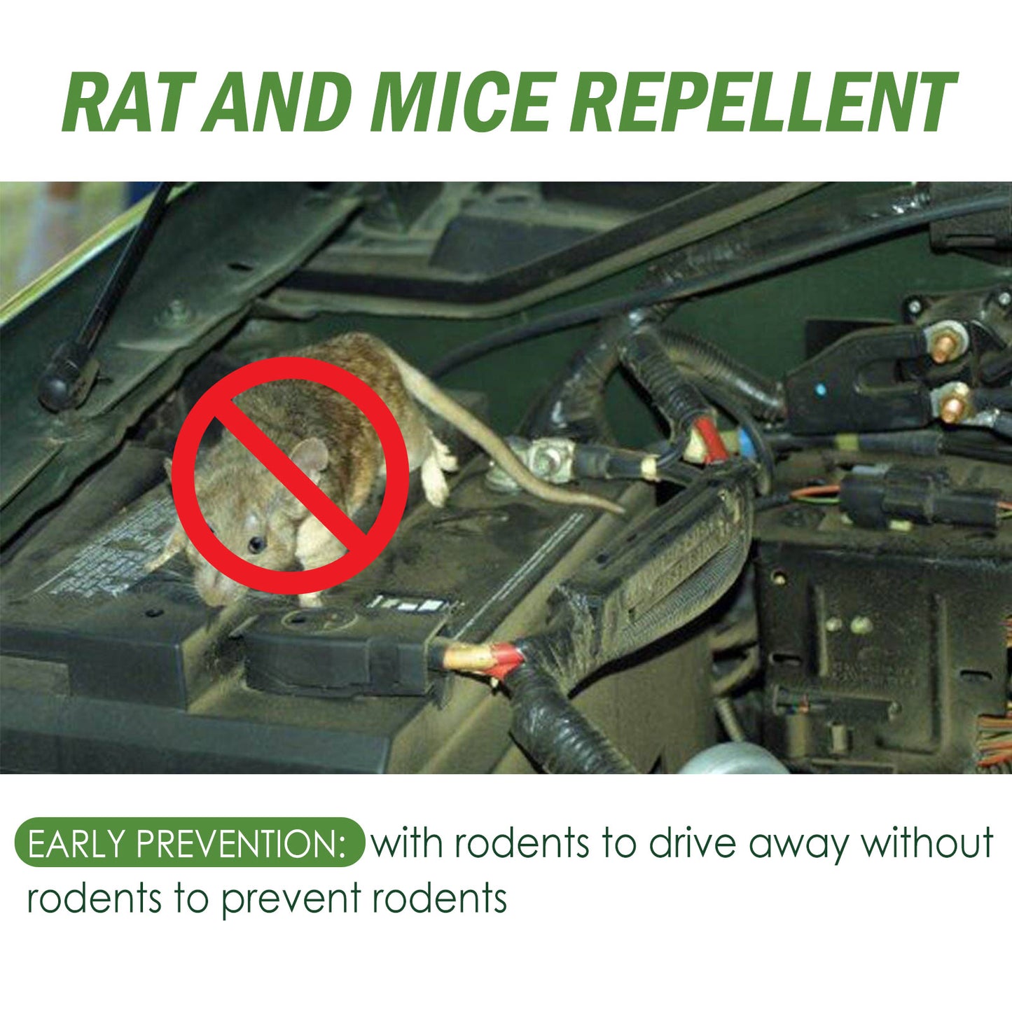 Yegbong Rat Repellent Pill, Car Engine Outdoor Home Indoor Rat Repellent Pill