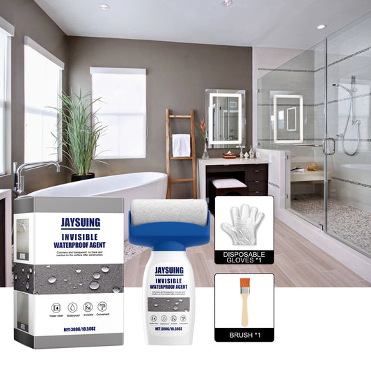 Fifuroes Roller Waterproof Glue, Home Waterproof Repair With Roller Brush Wear-Resistant Exterior Waterproof Paint