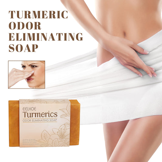 Fifuroes Turmeric Cleansing Soap Moisturizes Skin Women's Body Gently Cleans Odors Moisturizing Brightening Cleansing Soap