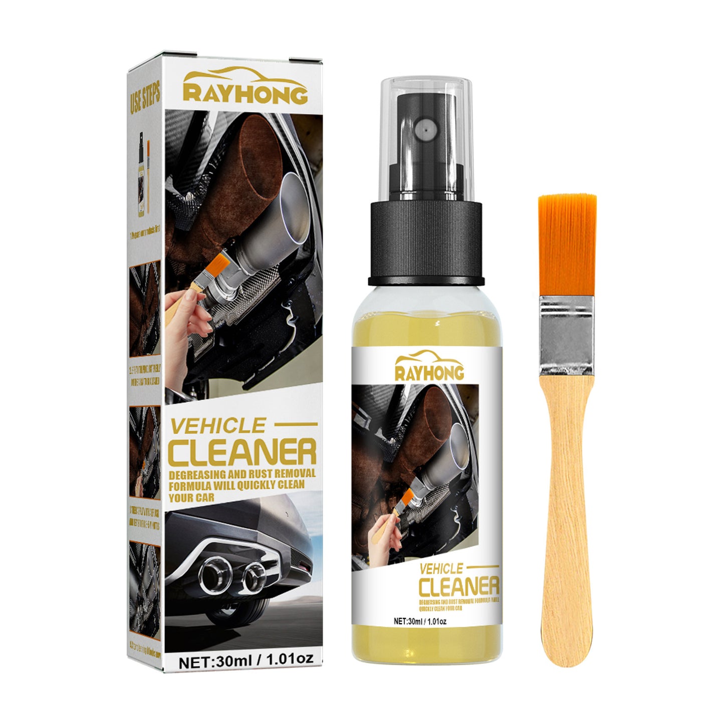 Fifuroes Rust Remover For Cars, Lubricating Metal Steel Multi-Functional Wheel Screws Rust Proof Cleaning And Brightening Spray