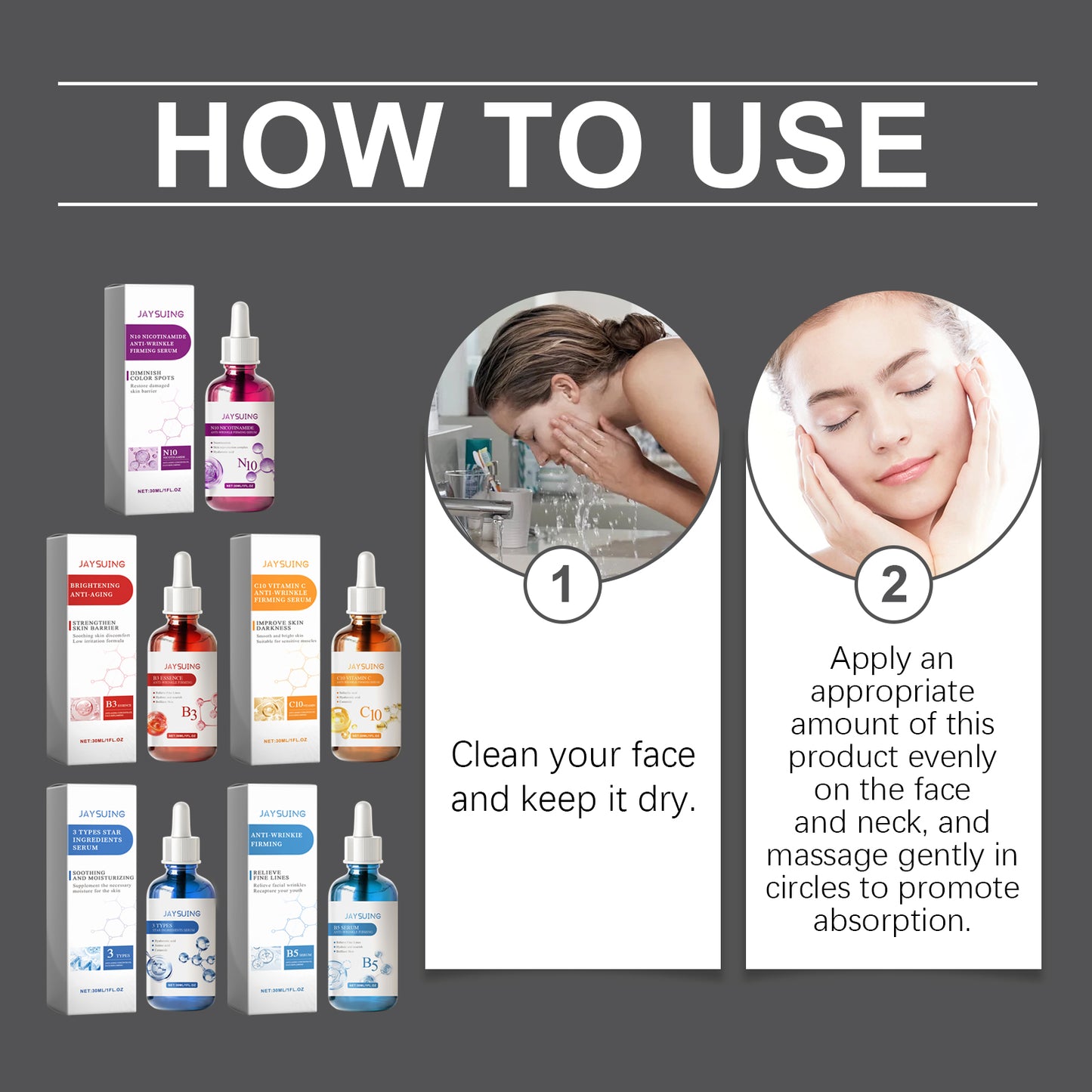 Fifuroes Serum Gift Box 5-Piece Facial Moisturizing And Hydrating Daily Repair Serum Gift Box