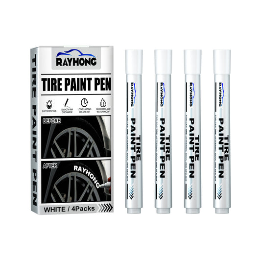Fifuroes Tire Paint Pen, Car Tire Letter Pen Decorative Modification Supplies Graffiti Tracing Birthmark Pen