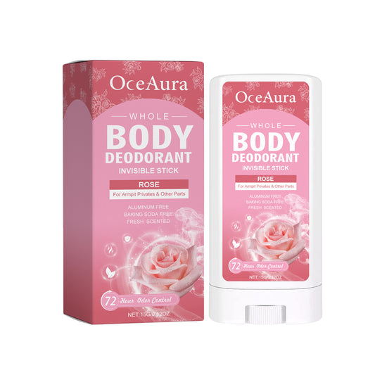 Fifuroes Whole Body Deodorant, Rose Fragrance Naturally Refreshing Lighten Underarm Odor Lasting Fragrance