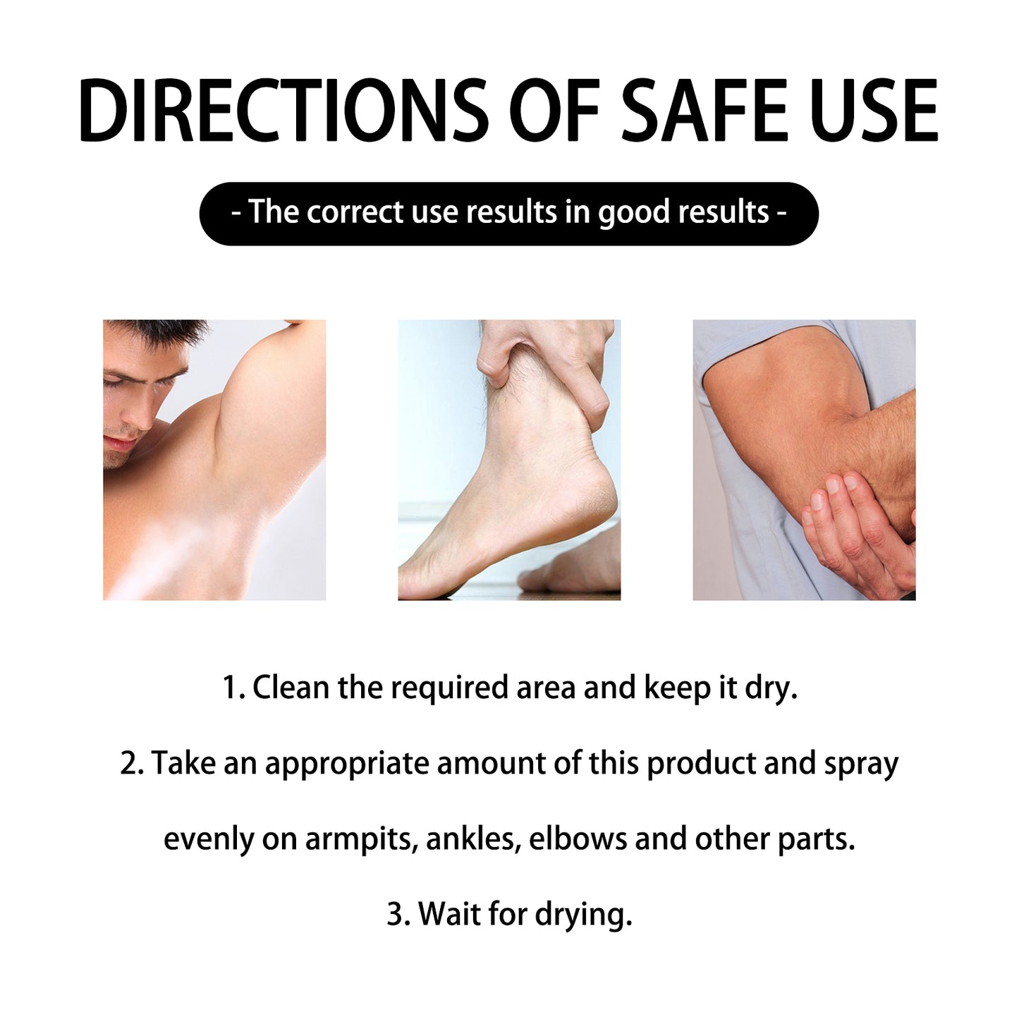 Fifuroes Antiperspirant, Underarm Sweat Odor Body Odor Cleansing Refreshing Fragrance Spray