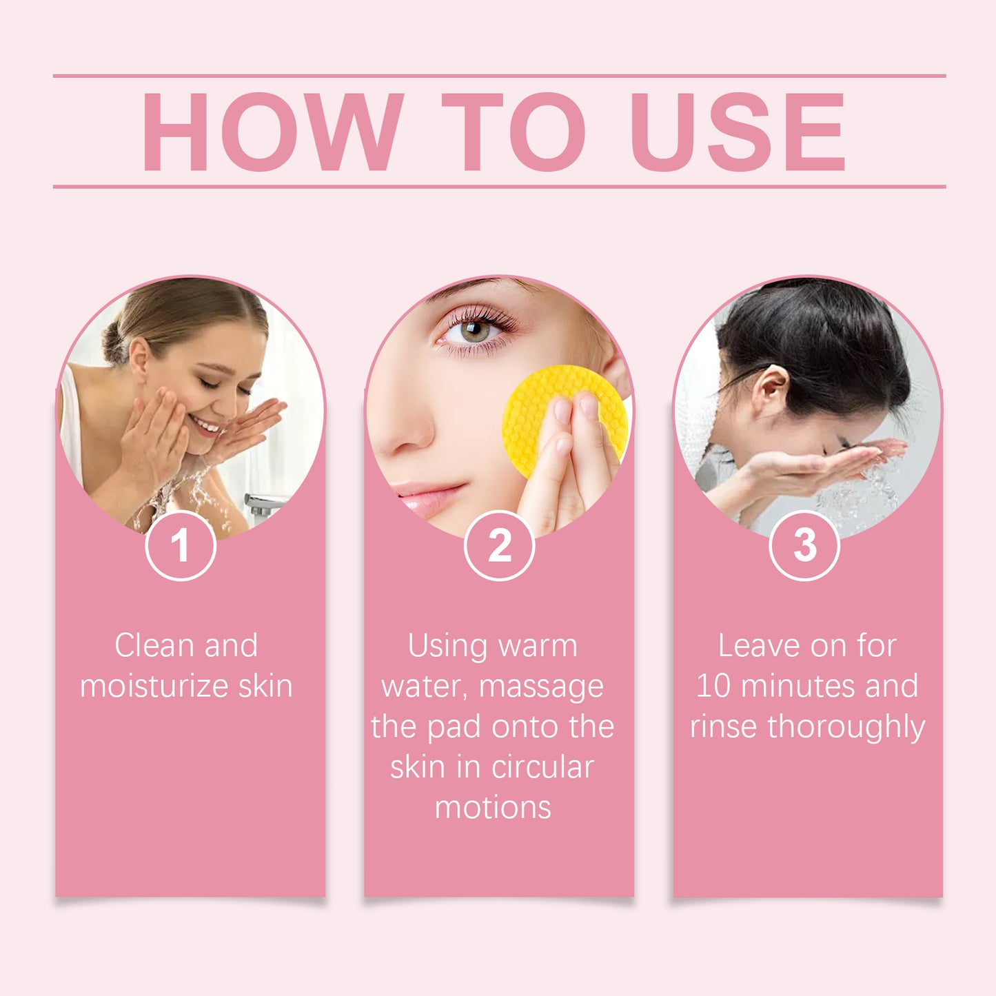 Fifuroes Turmeric Acid Cleansing Pad Gently Cleanses Skin, Lightened Acne Face, Brightened Pores