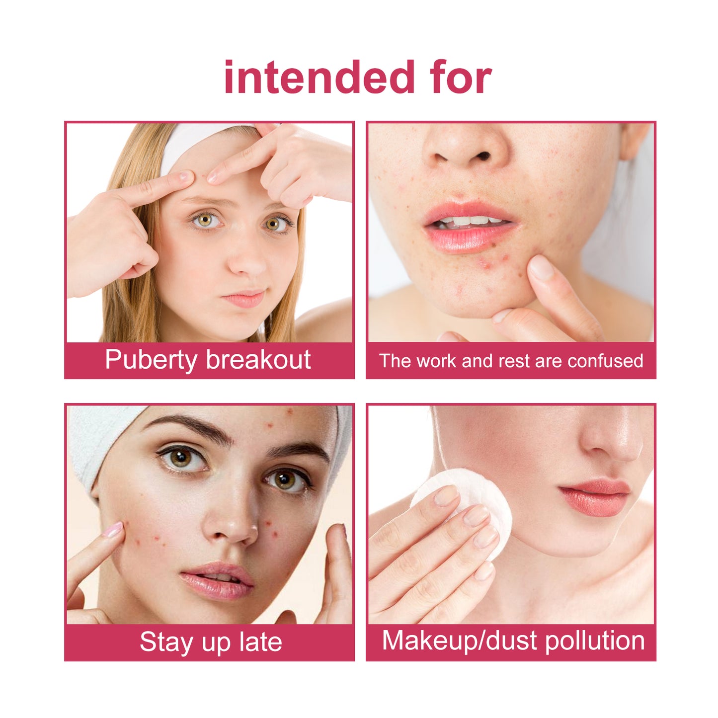 Wiieey Acne Patch Series Fade Acne Mark Spot Cleaning Closed Multi-Style Graphic Acne Patch