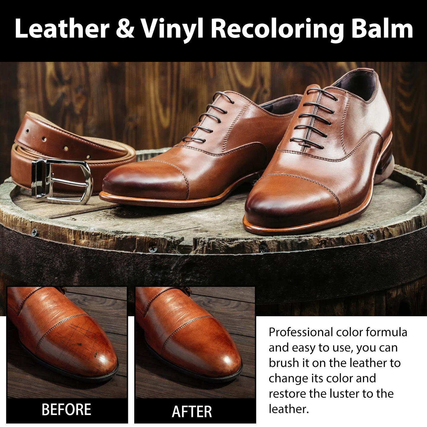 Fifuroes Leather Toning Cream, Leather Complementary Cream Car Seat Leather Sofa Leather Shoes Refurbished Complementary Color
