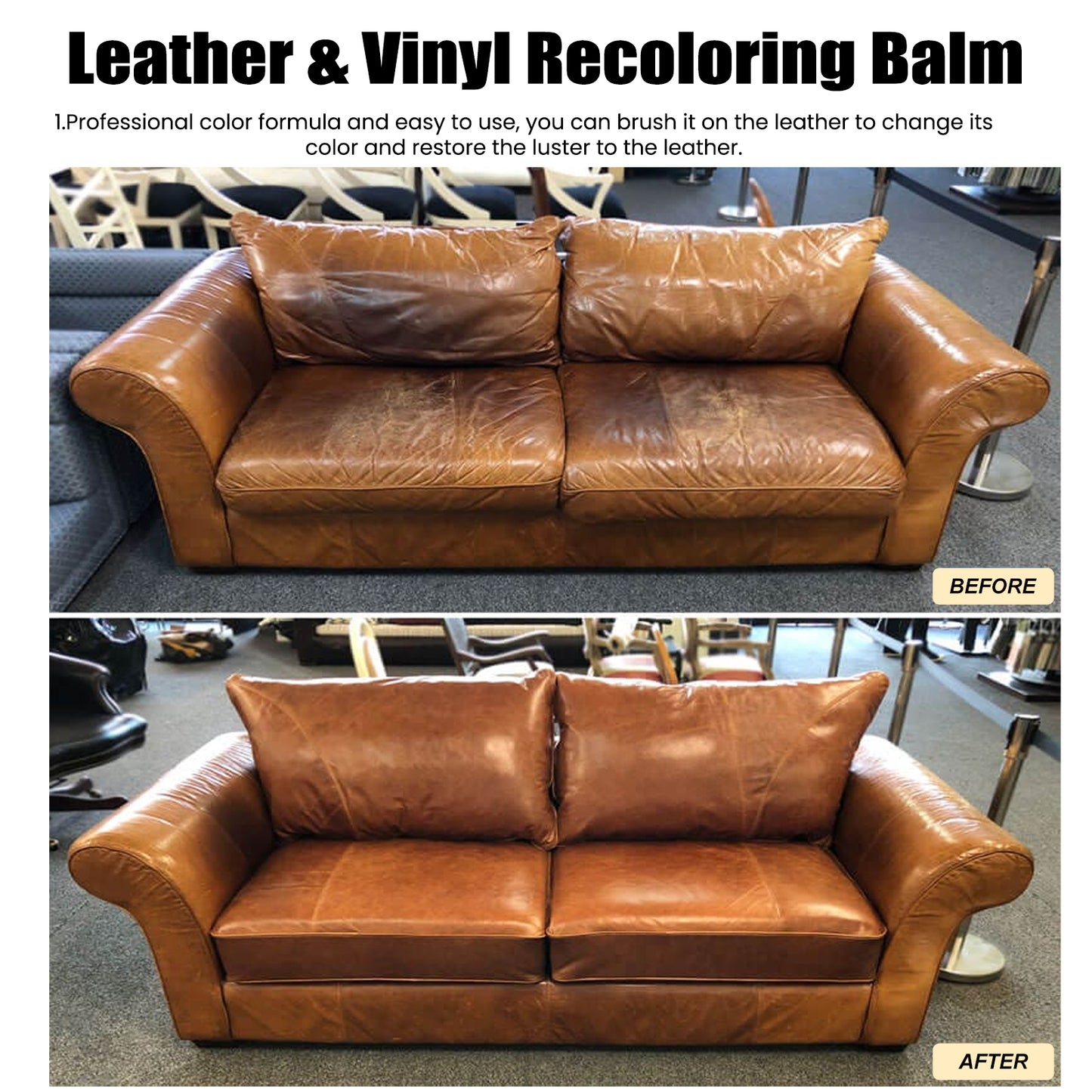 Fifuroes Leather Toning Cream, Leather Complementary Cream Car Seat Leather Sofa Leather Shoes Refurbished Complementary Color