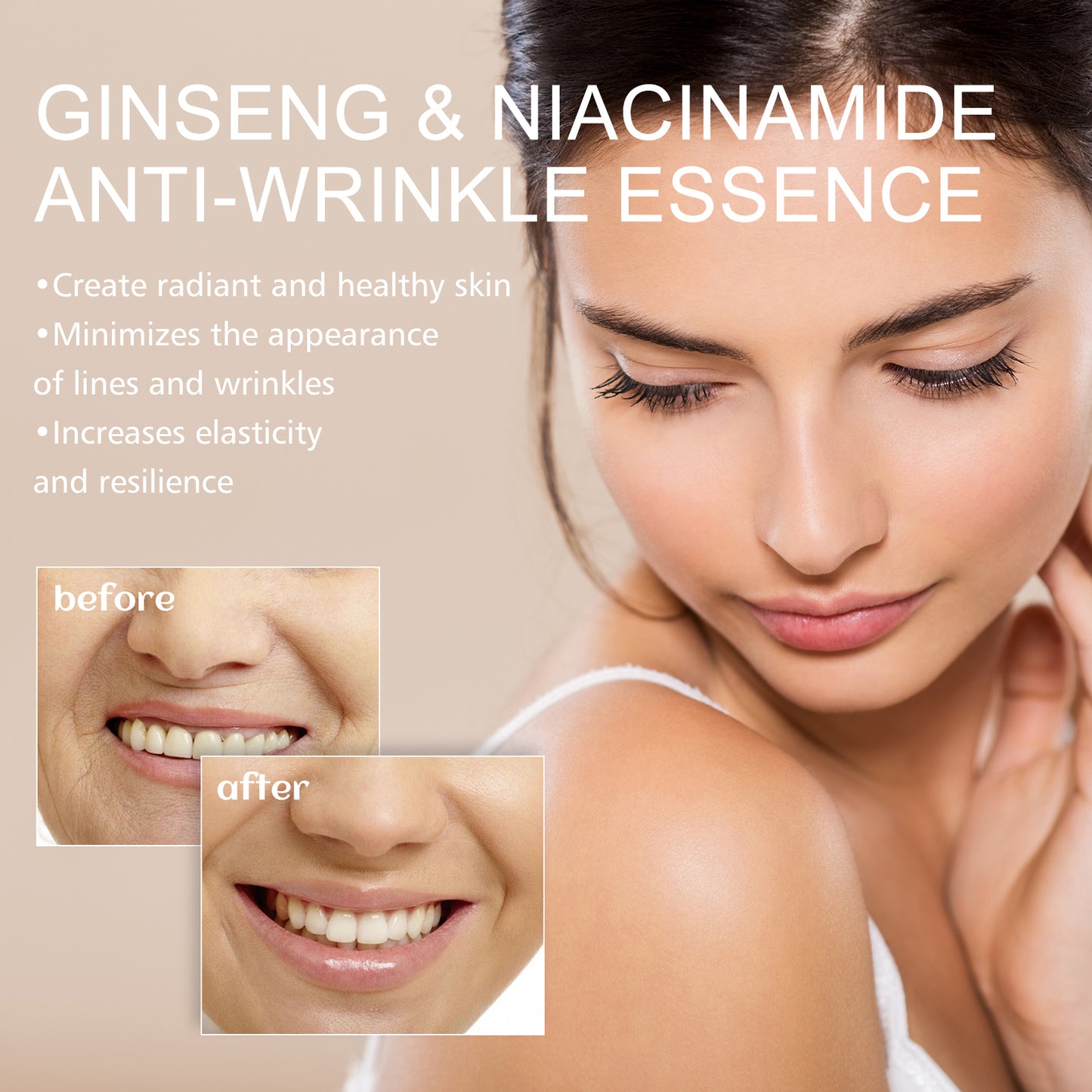 Fifuroes Ginseng Face Essence Moisturizes And Hydrates Soft, Hydrating And Easy To Absorb Refreshing Face Moisturizing Essence
