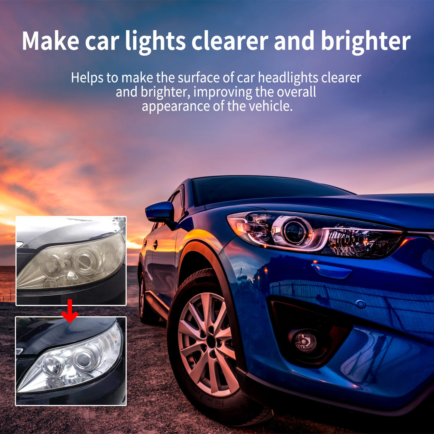 Fifuroes Headlight Polishing Paste Automotive Headlight Care Scratch Cleaning Refurbished Polishing Paste