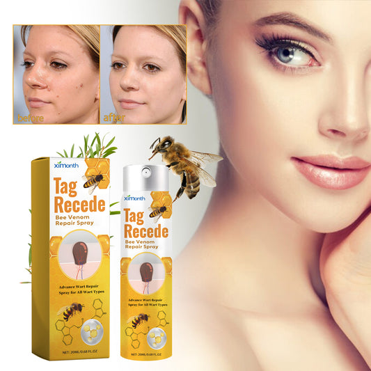 Fifuroes Beesvenom Wart Care Spray, Improves Flesh Particle Mole Repair Smooth Skin Wart Treatment Spray