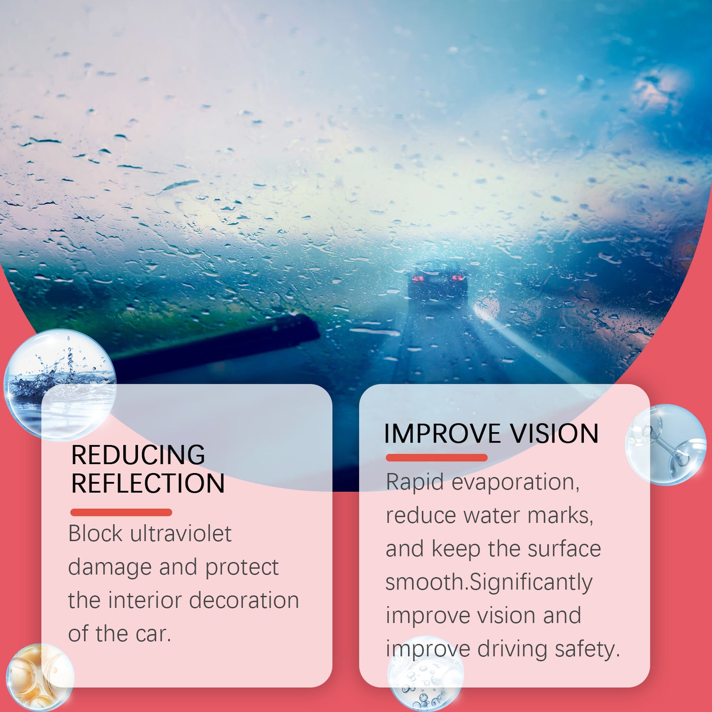 Fifuroes Car Windscreen Cleaner Windscreen Refurbishment Decontamination Cleaning Oil Film Cleaner