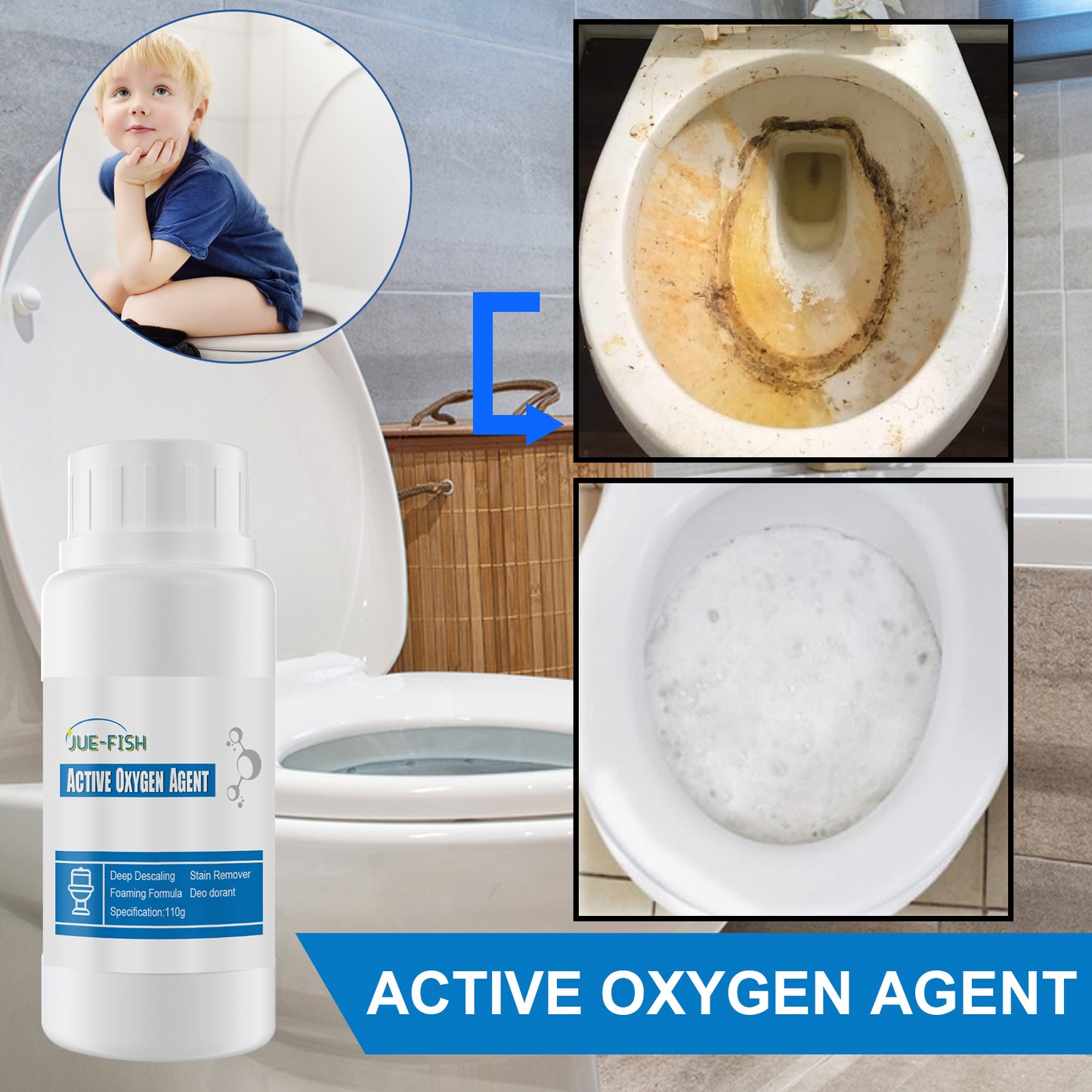 Fifuroes Toilet Reactive Oxygen Agent