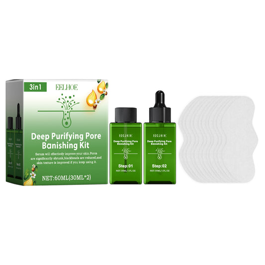 Fifuroes Deep Purifying Pore Banishing Kit, Pore Thinning And Blackhead Remover Moisturizing Essence
