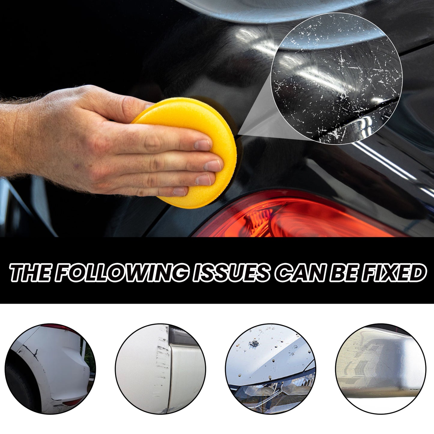 Fifuroes Scratch Removal Wax, Car Paint Protective Polishing Remove Marks Maintenance Paint Repair Cleaning Decontamination Abrasive