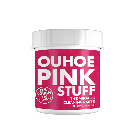 Fifuroes Home Gentle Multi-Functional Cleaning Cream, Clean Kitchen Heavy Oil Dirt General Pink Barrel Cleaning Powder