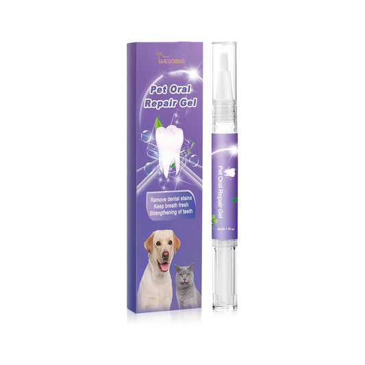 Fifuroes Pet Oral Repair Gel, Deep Cleaning Dog And Cat Tooth Stains Oral Cleaning Care