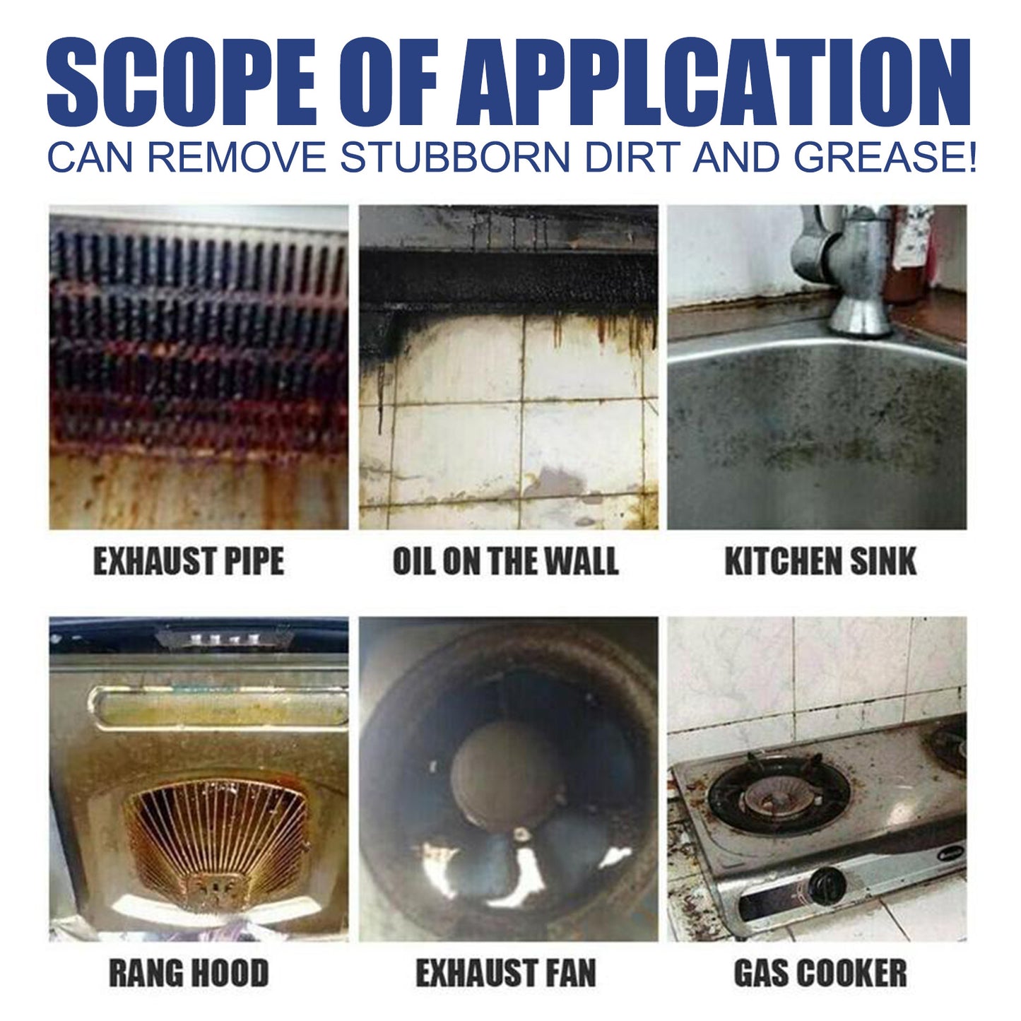 Fifuroes Oil Foam Cleaner Multi-Purpose Heavy Oil Foam Cleaner For Kitchen Stove Hood