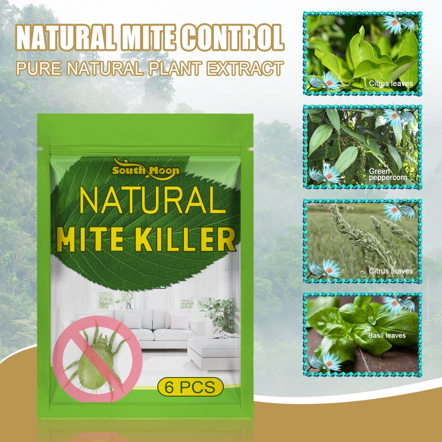 Fifuroes Mite Removal Agent Mite Removal Kit For Household Bed Clothing Plant Mite Removal Kit For Catching Mites
