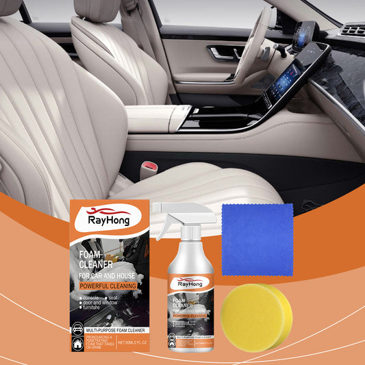 Fifuroes Multi-Purpose Foam Cleaner For Cars, Interior Steering Wheel Plastic Fabric Seat Stain Cleaner
