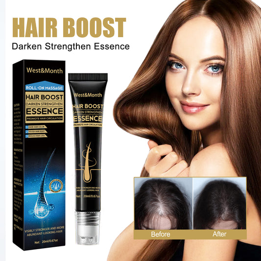 Fifuroes Hair Boost Darken Strengthen Essence, Scalp Massage Moisturizing Hair Roots Thick Smooth Hair Care Ball