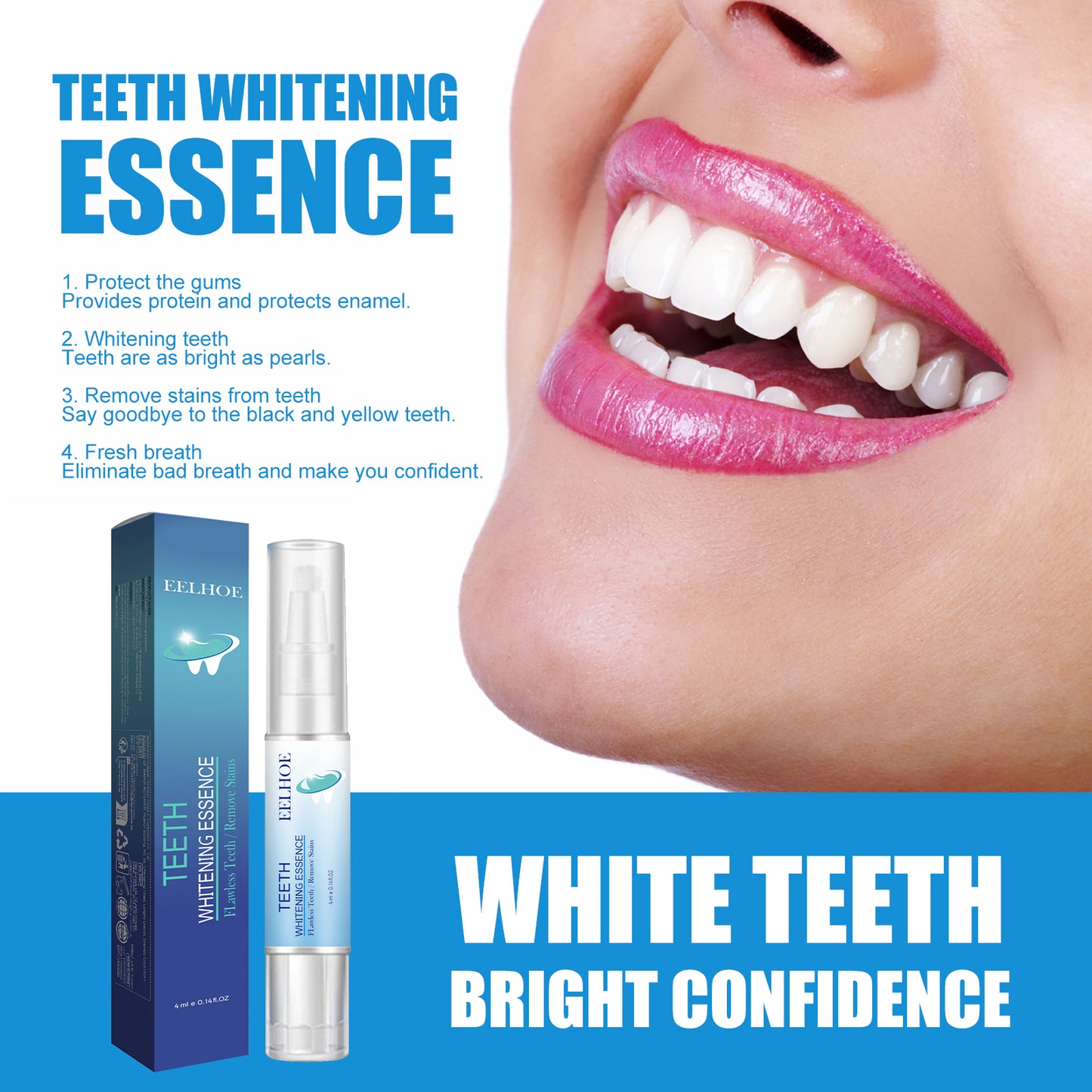 Fifuroes Teeth Cleaning Pen Deep Clean White Teeth Fresh Breath Clean Mouth Clean Plaque Clean