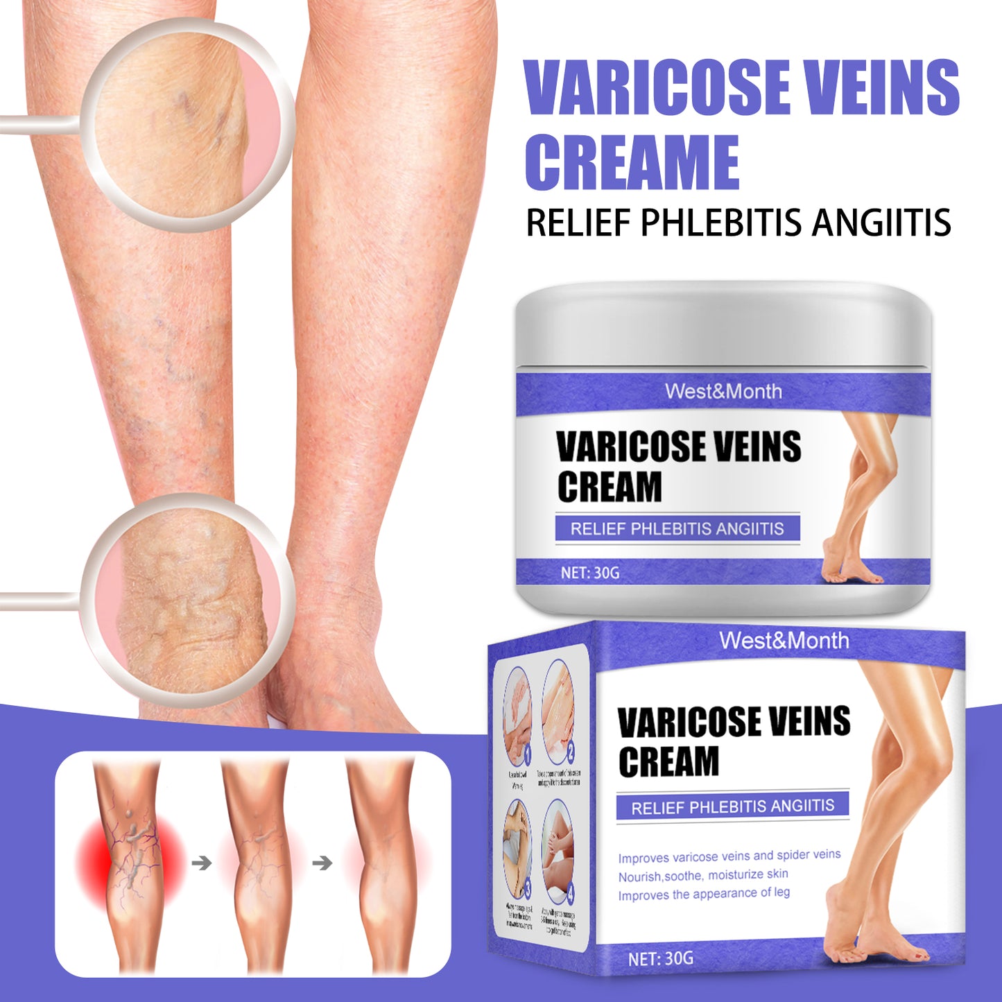 Fifuroes Leg Care Cream Gentle Care For Leg Discomfort Daily Moisturizing Maintenance Topical Massage Cream