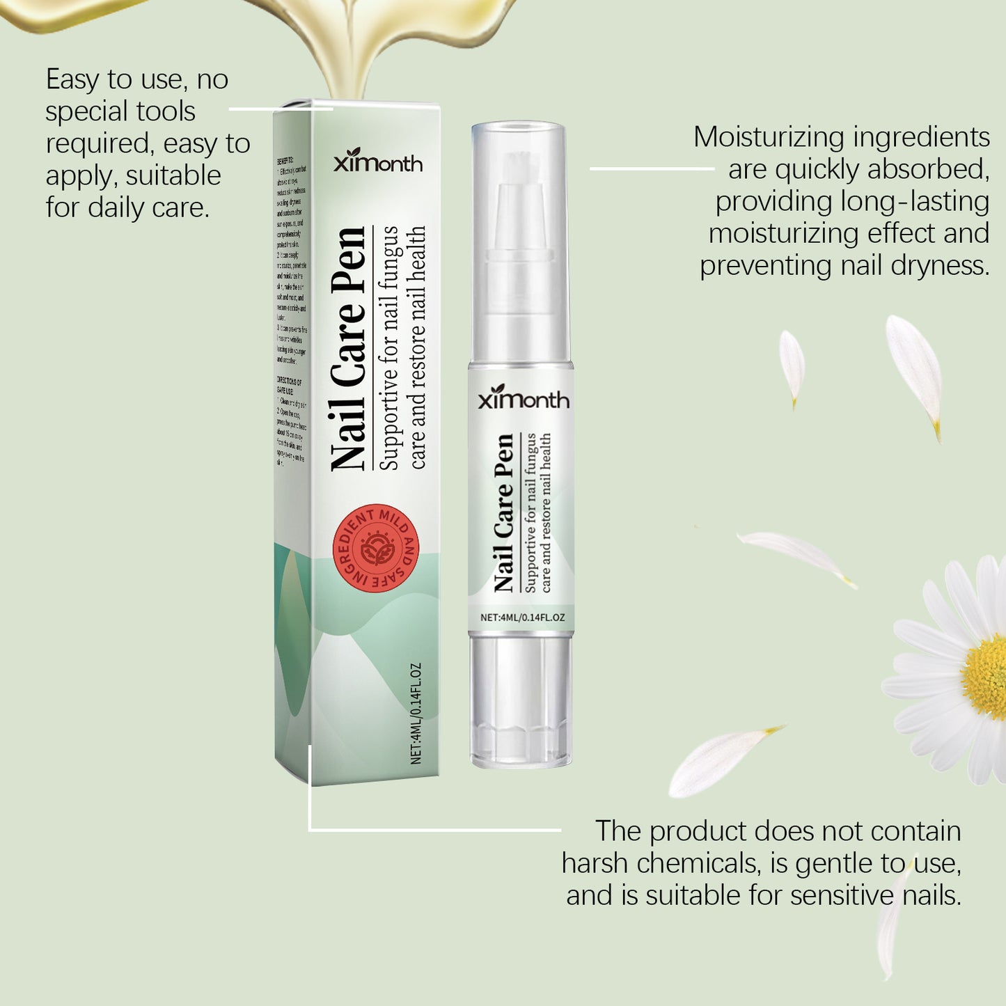 Fifuroes Gray Nail Care Pen Hand And Foot Gray Nail Nutrition Care Bright Nail Nail Thick Toe Care Pen