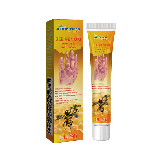 Fifuroes Bee Venom Psoriasis Cream, Relieve Itchy Skin Repair Hand Moss Moisturizing Skin Care Cream