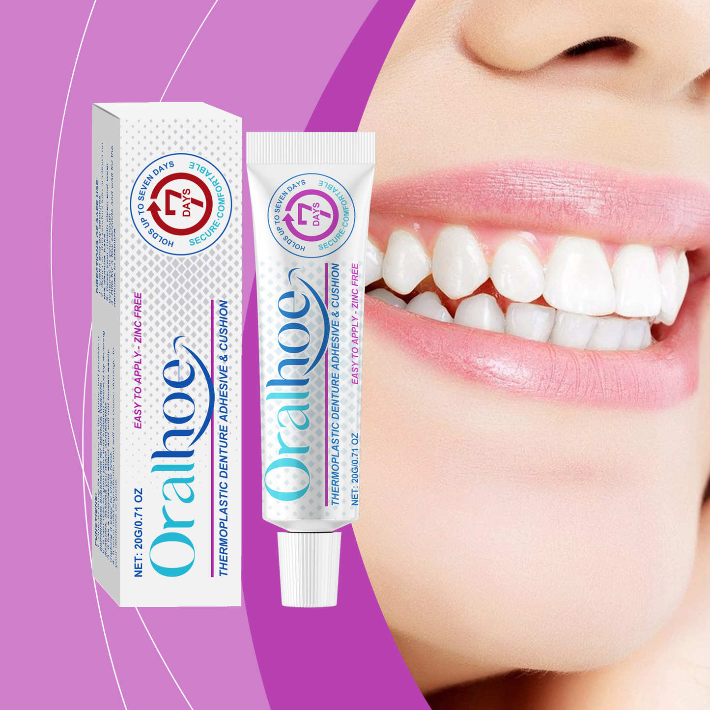 Fifuroes Denture Adhesive Thermoplastic Denture Adhesive Holds Dentures For Increased Comfort