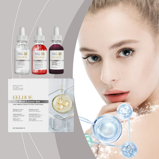 Fifuroes Acne Set Facial Cleansing Acne Repair Skin Whitening Acne Print Essence Mask Set