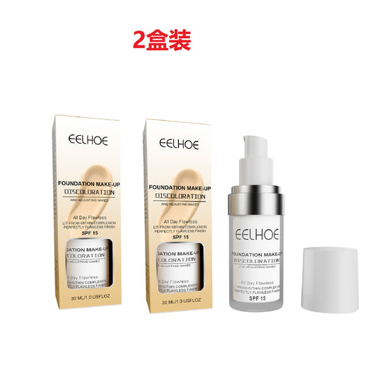 Fifuroes Color-Changing Liquid Foundation For Concealer, The Concealer Is Long Lasting Hydrating Moisture, Waterproof, Perspiration Proof And Brightening Skin Tone