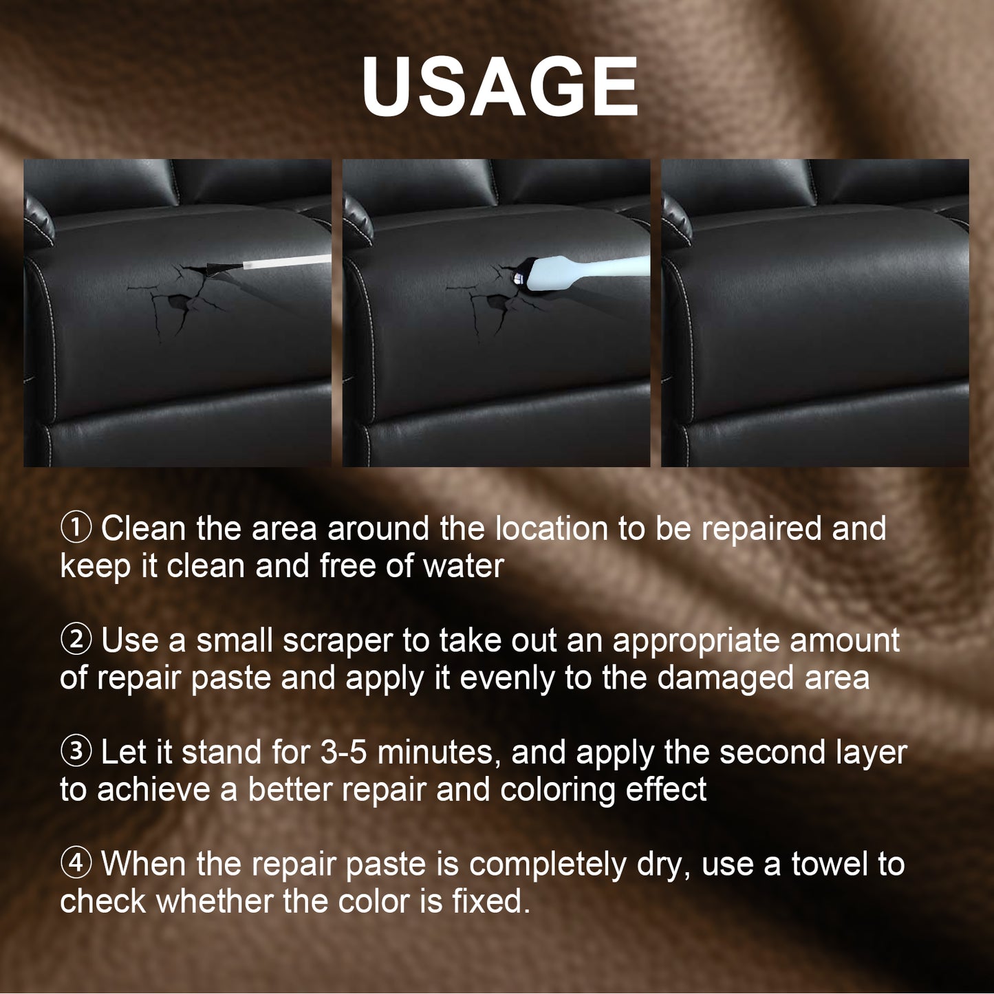 Fifuroes Leather Toner, Leather Coat Leather Shoe Stain Car Leather Seat Leather Refurbishment Toner